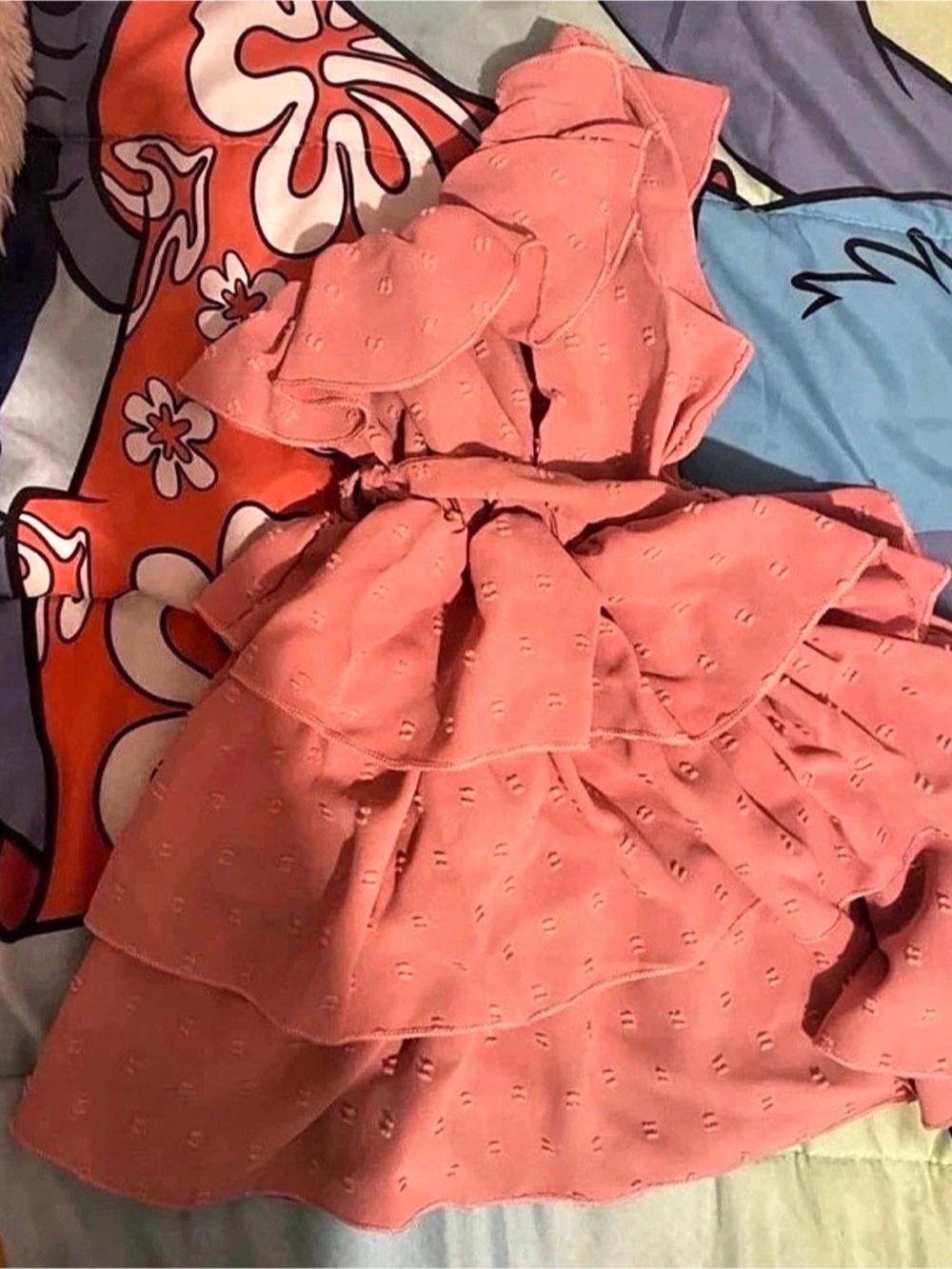 Pink Ruffle Dress Like New - Picture 3 of 3